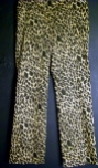 Stretchy leopard print slacks. Size 10.